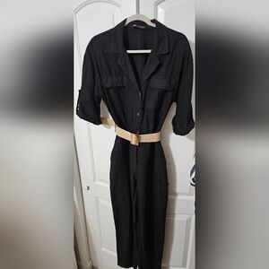 Zara Linen Pants Jumpsuit